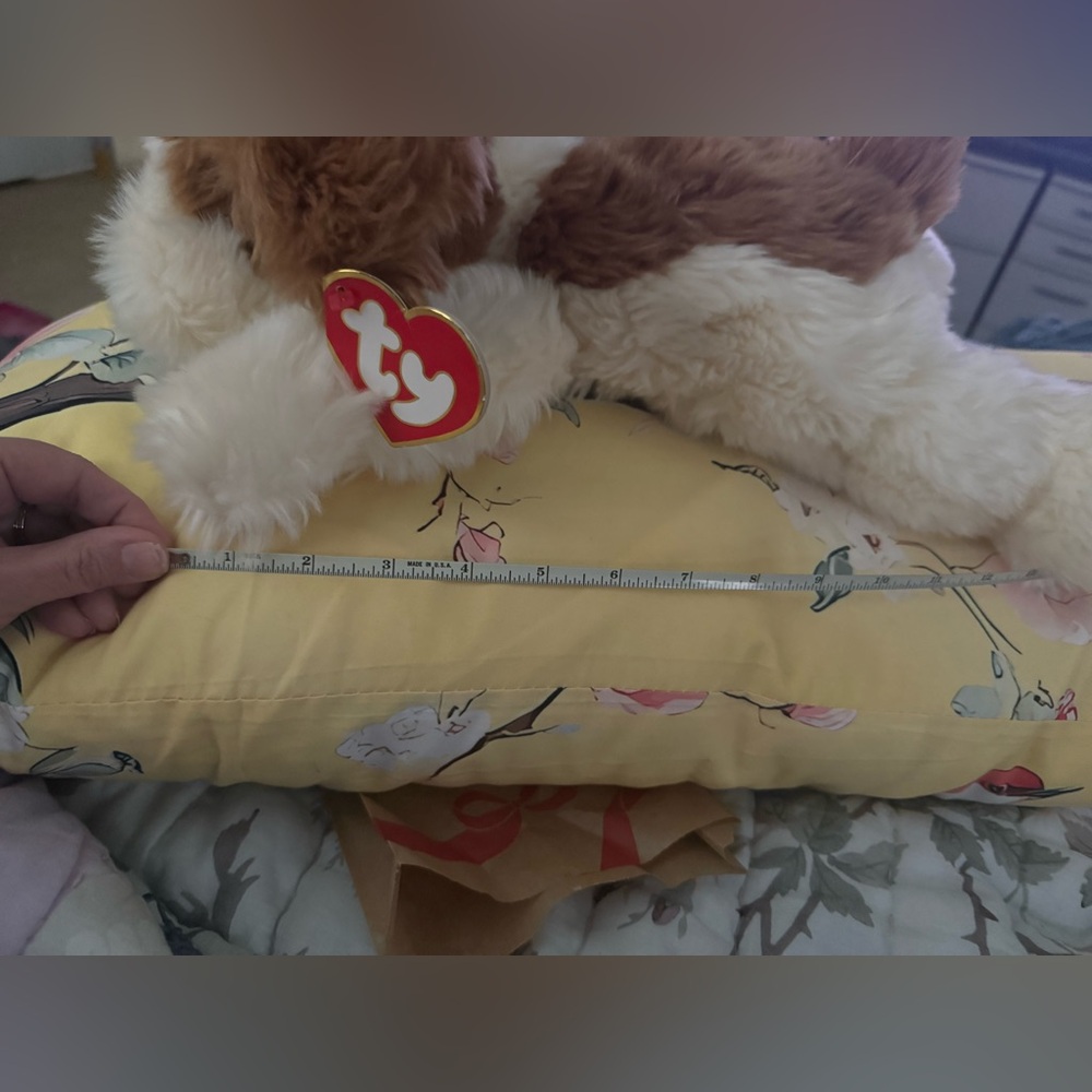 Ty Plush Dog - White and Brown - Picture 3 of 5